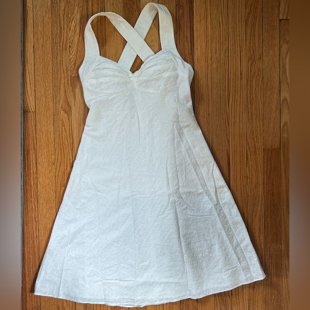 Calvin Klein cotton white sundress size 4